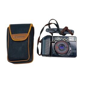 Canon Sure Shot 35mm Film Camera Vintage 38mm 1:2.8 Lens AF Point Shoot Case